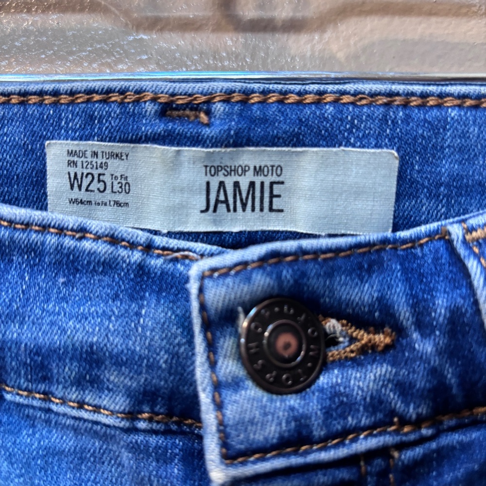 Topshop Motto JAMIE Denim SkinnyJeans Size 25